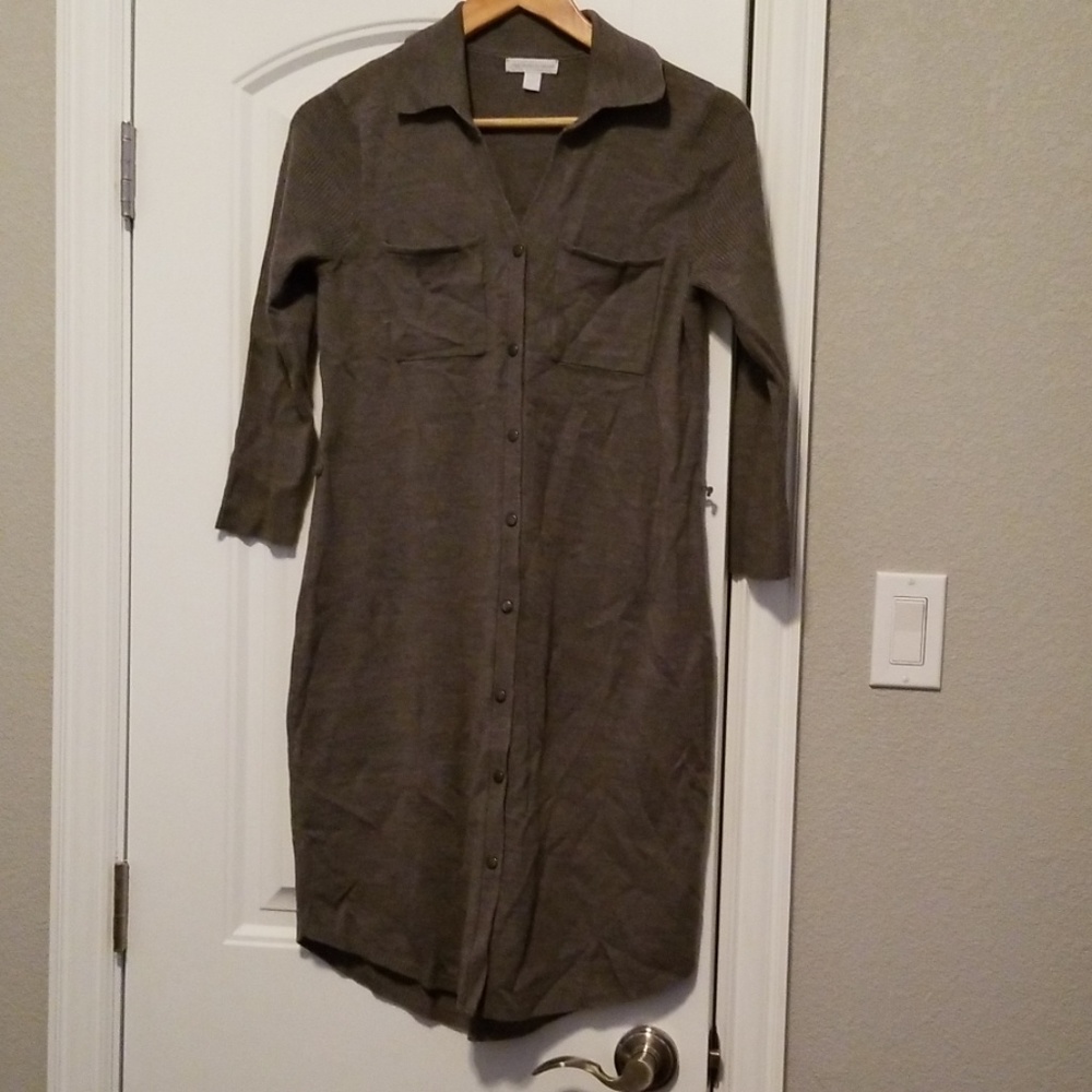 New York & Co Gray Sweater Dress Size XS